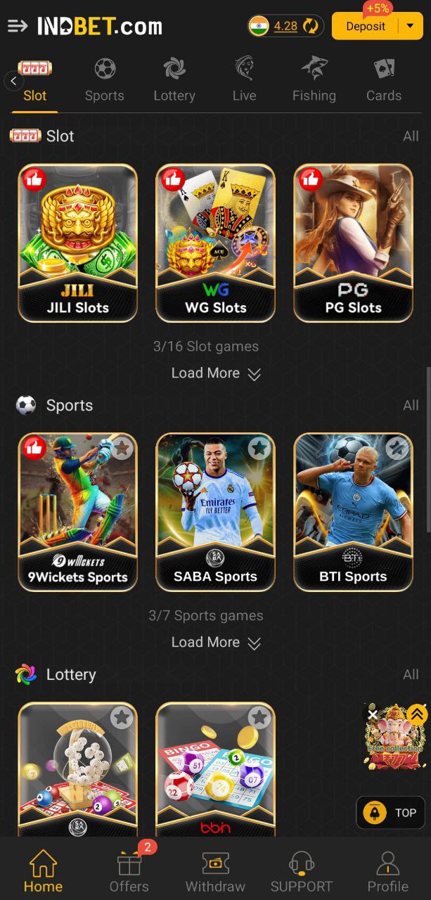 IndBet APK download and installation screen on Android